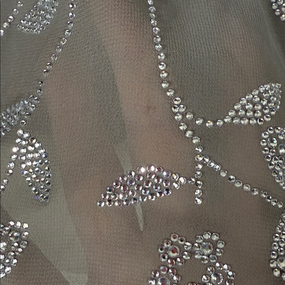 House of CB Blanca Smoke Crystal Embellished Midi Dress - Picture 13 of 14